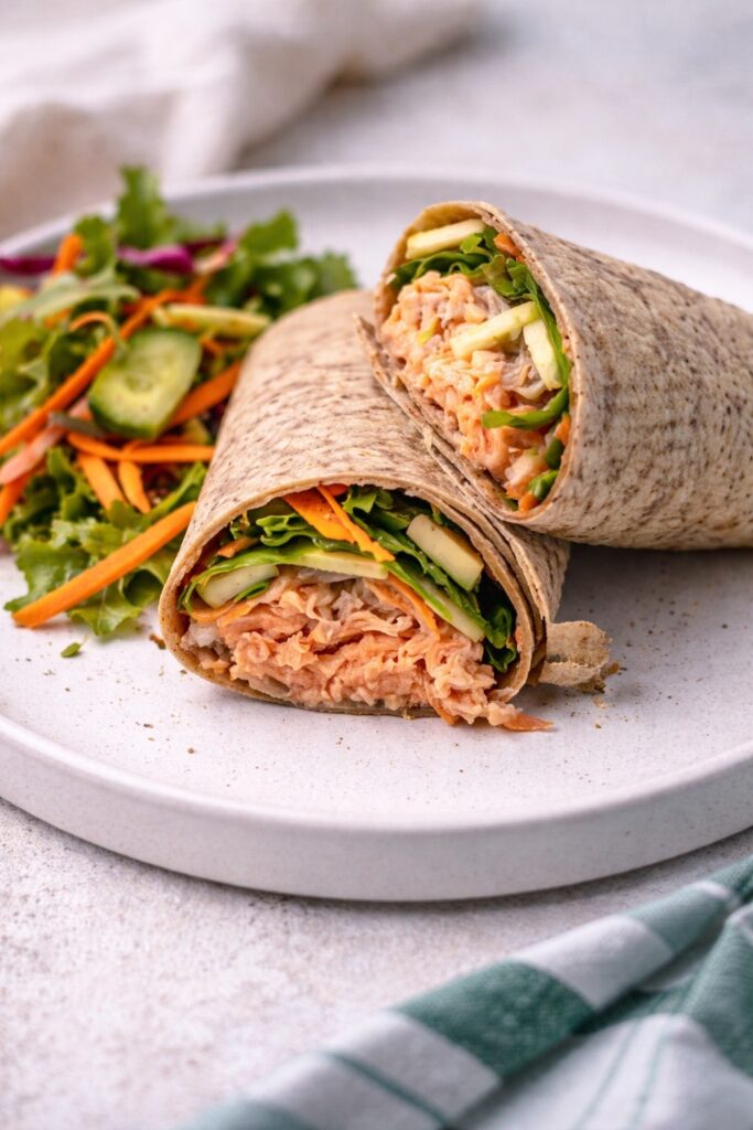 Apple & Ginger Salmon Protein Wraps