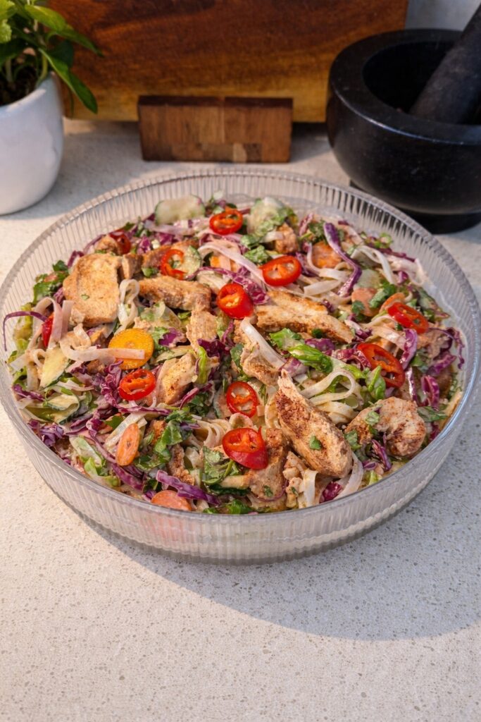Bang Bang Chicken Noodle Salad