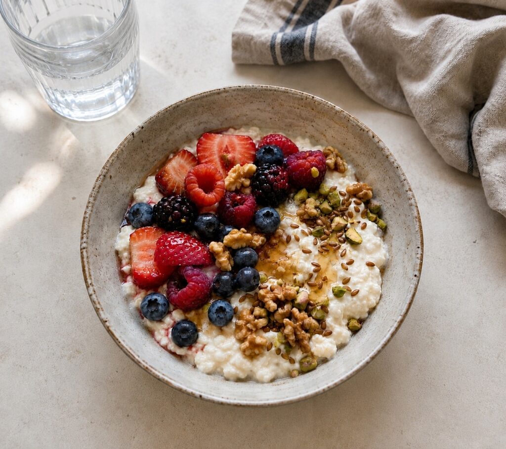 Berry Cottage Cheese Bowl
