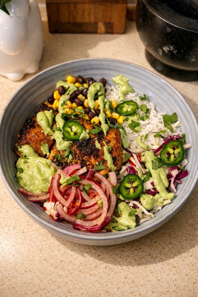 Blackened Fish Taco Bowls