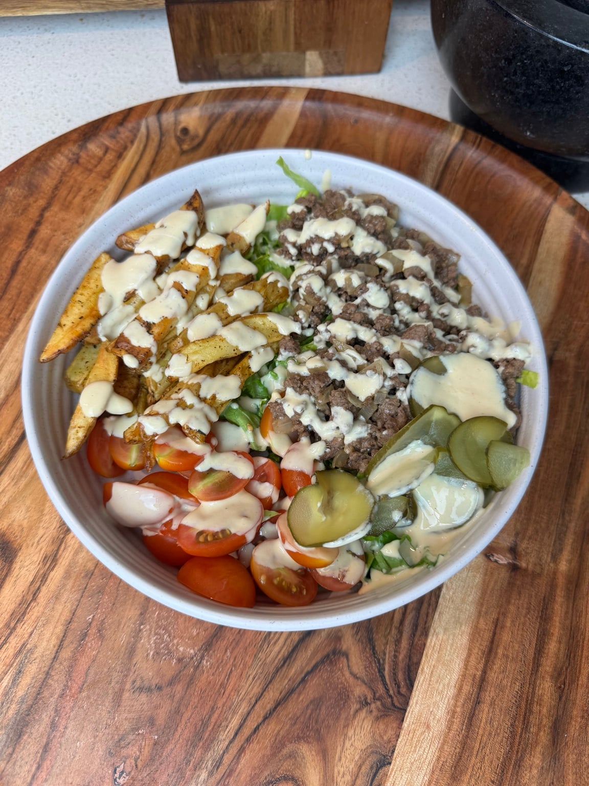Cheeseburger and Chips Bowl
