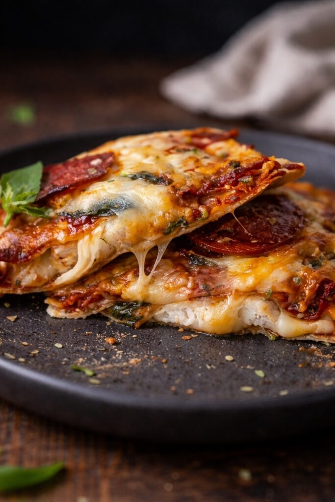 Cheesy Chicken Pizza Wrap