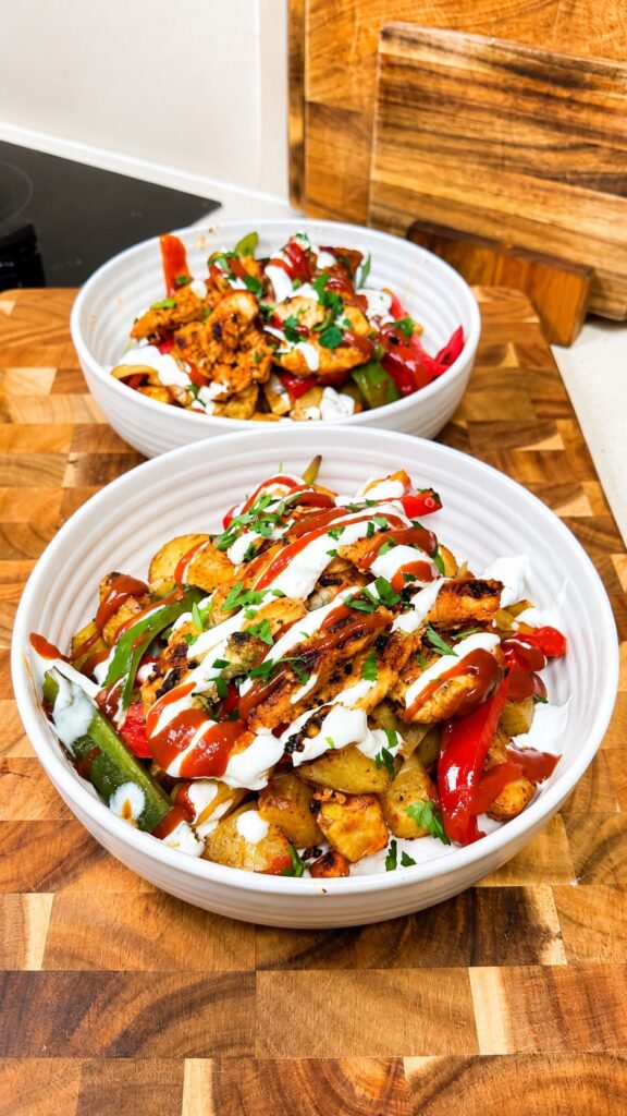 Chicken Shawarma Loaded Potatoes