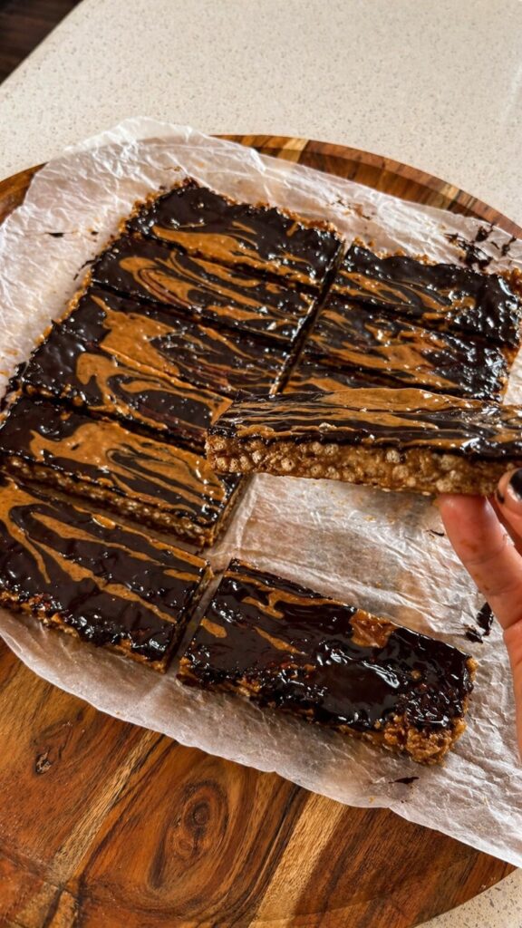 Choc Almond Protein Slice