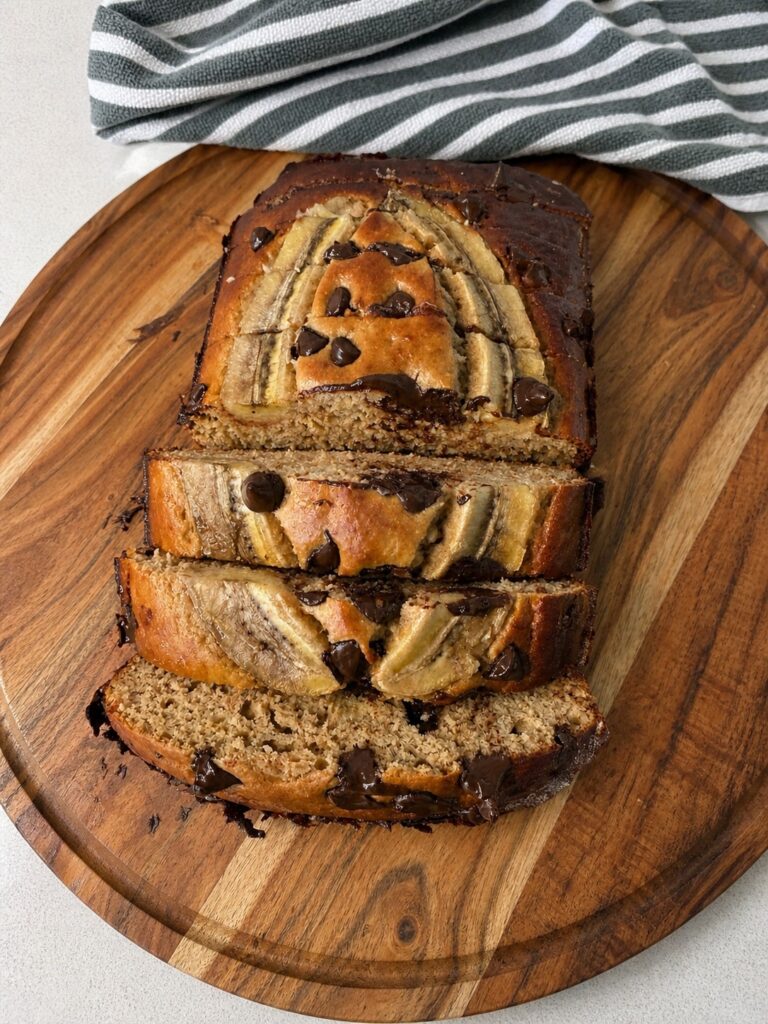 Choc Chip Banana Protein Bread