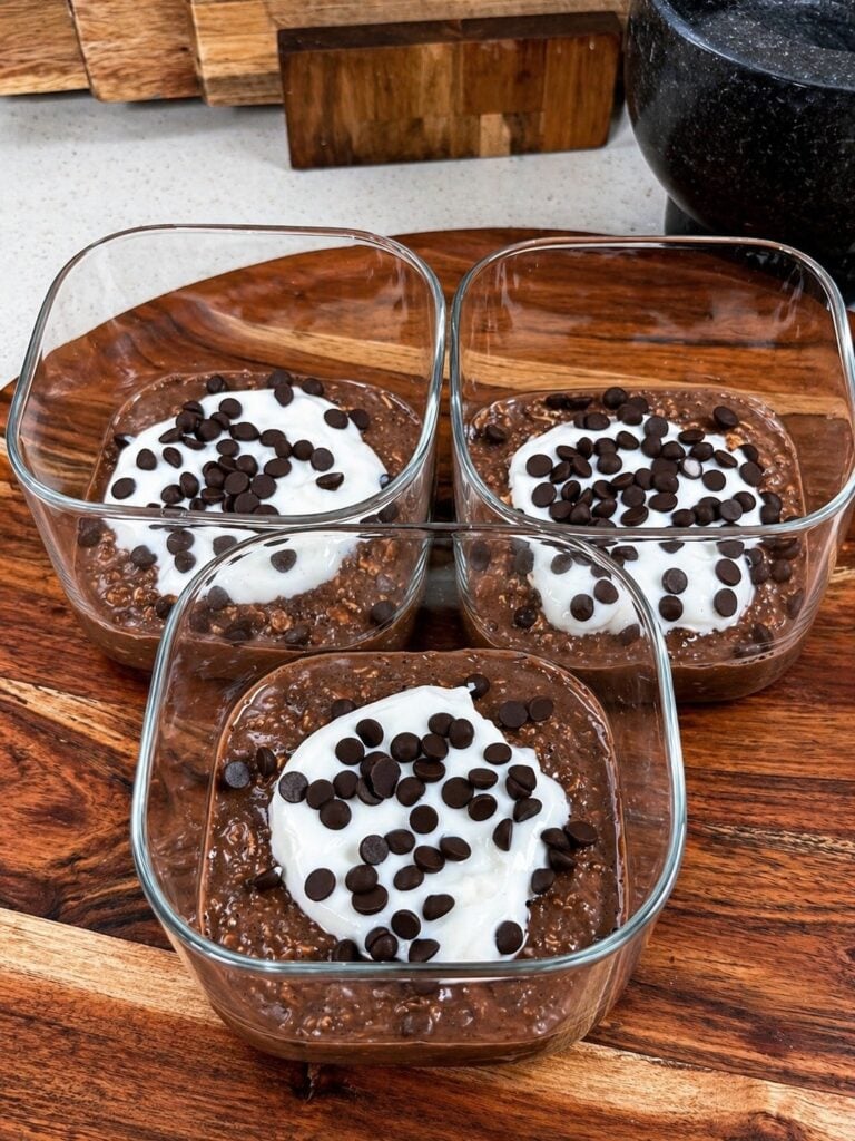 Choc Mint Overnight Oats