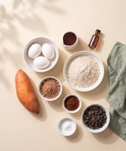 Chocolate Protein Brownie ingredients