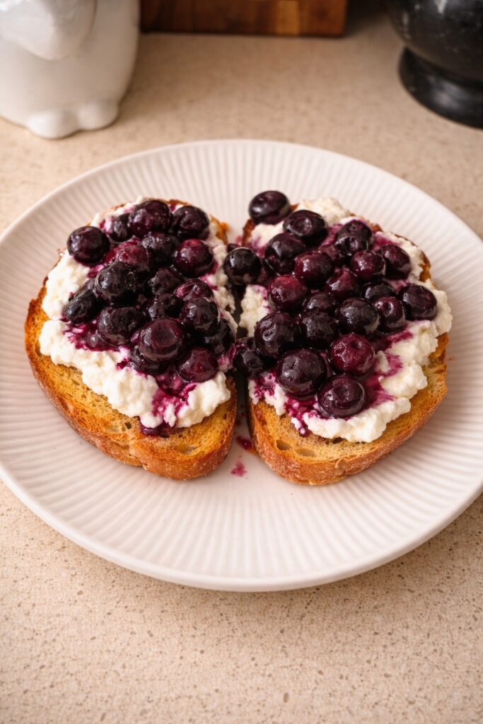 Cottage Cheese & Blueberry Sourdough