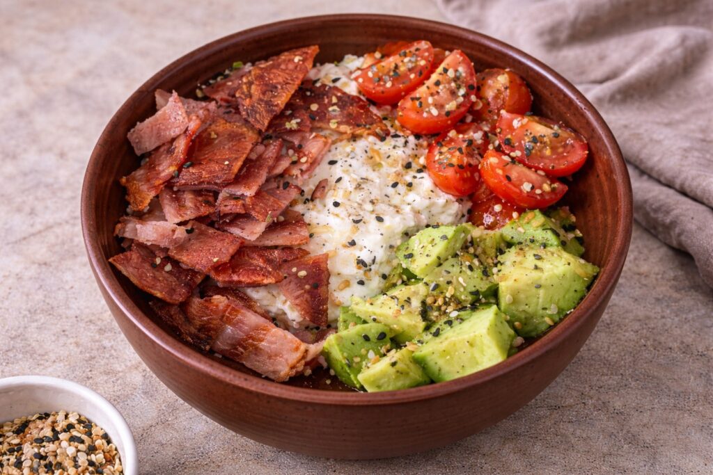 Cottage Cheese Bacon Bowl