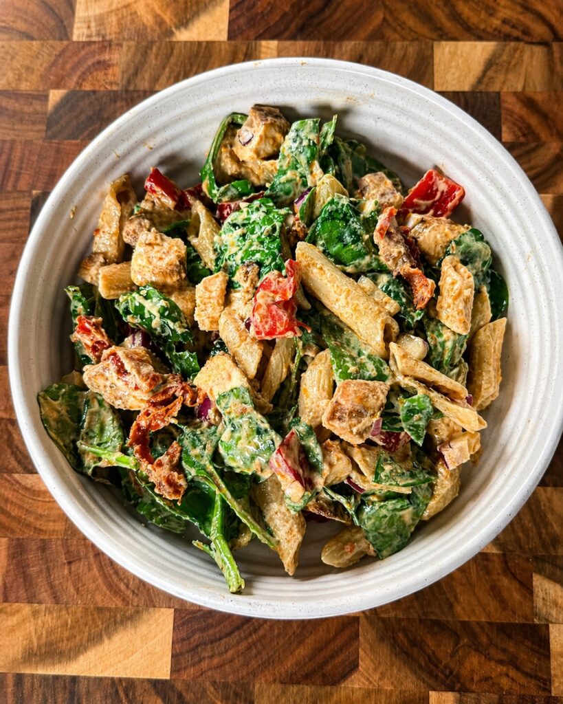 Creamy Red Pesto Pasta Salad