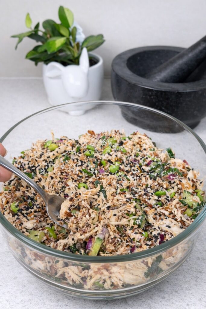 Crispy Rice Chicken Salad