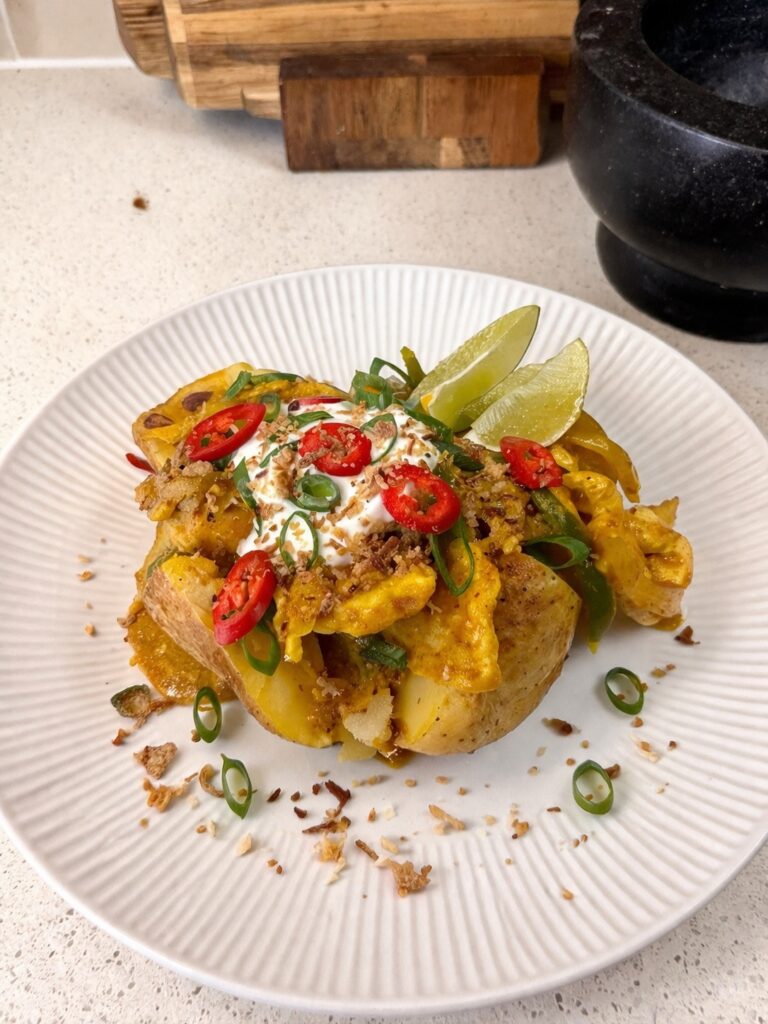 Curry Chicken Jacket Potato