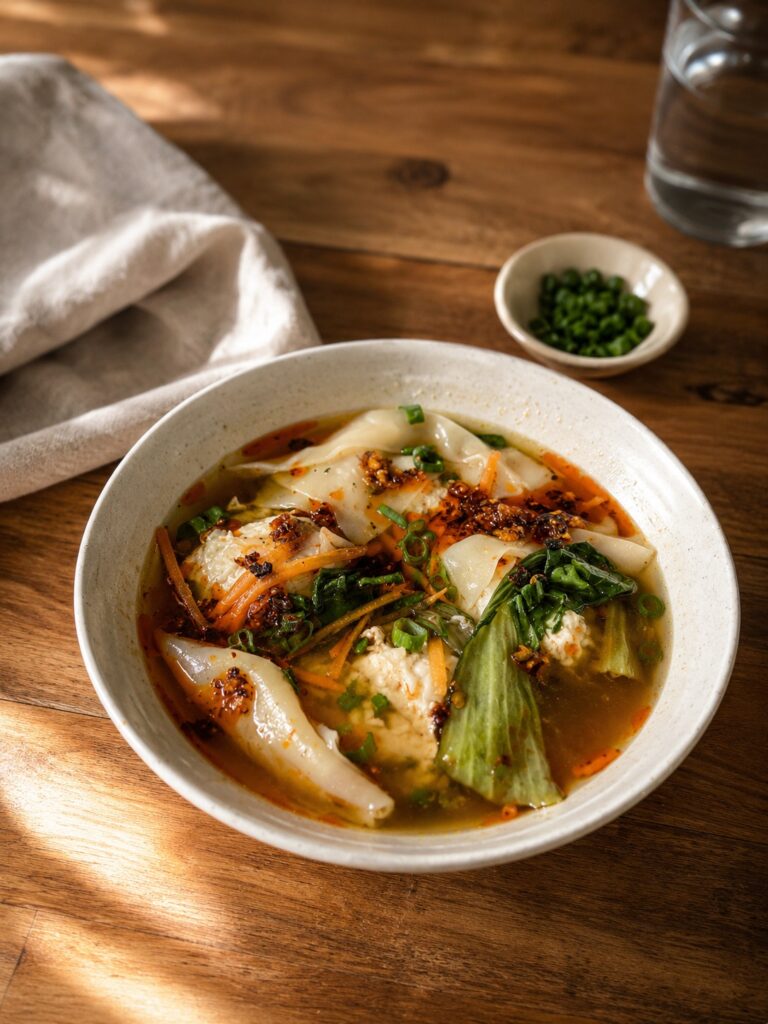 Deconstructed Wonton Soup