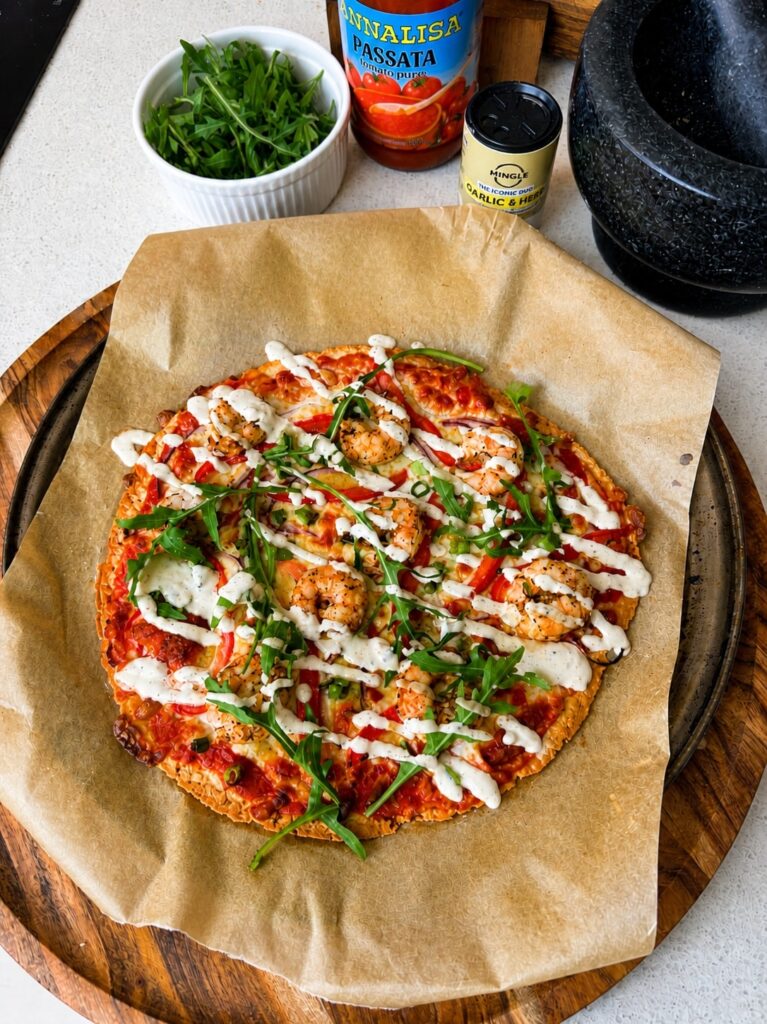 Garlic Prawn Pizza