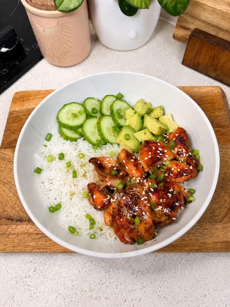 Honey Soy Sticky Chicken Bowls