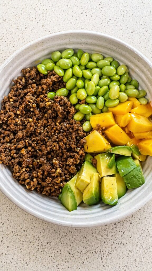 Hot Honey Summer Beef Bowl