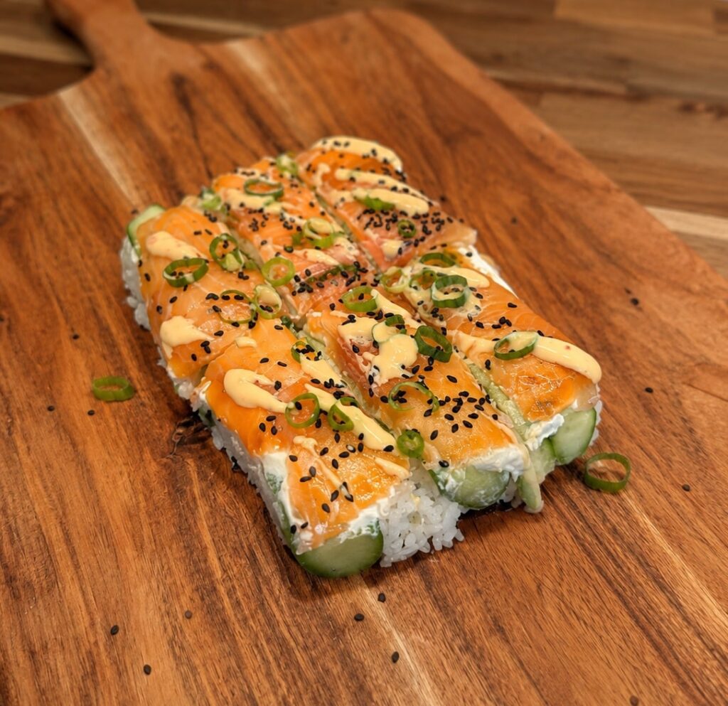 Lazy Smoked Salmon Sushi