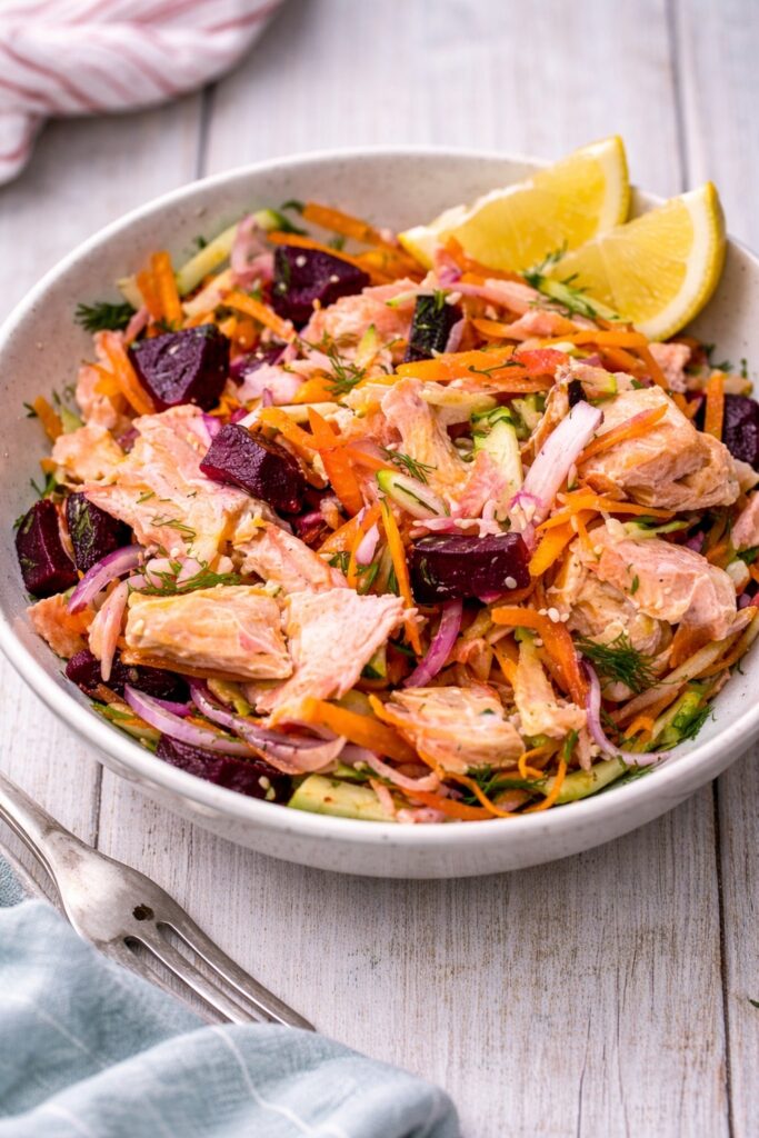 Maple Mustard Salmon Bowl