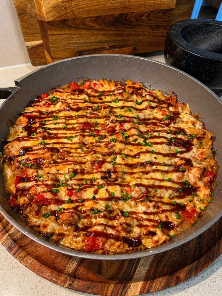 One-Pan BBQ Chicken & Bacon Pasta