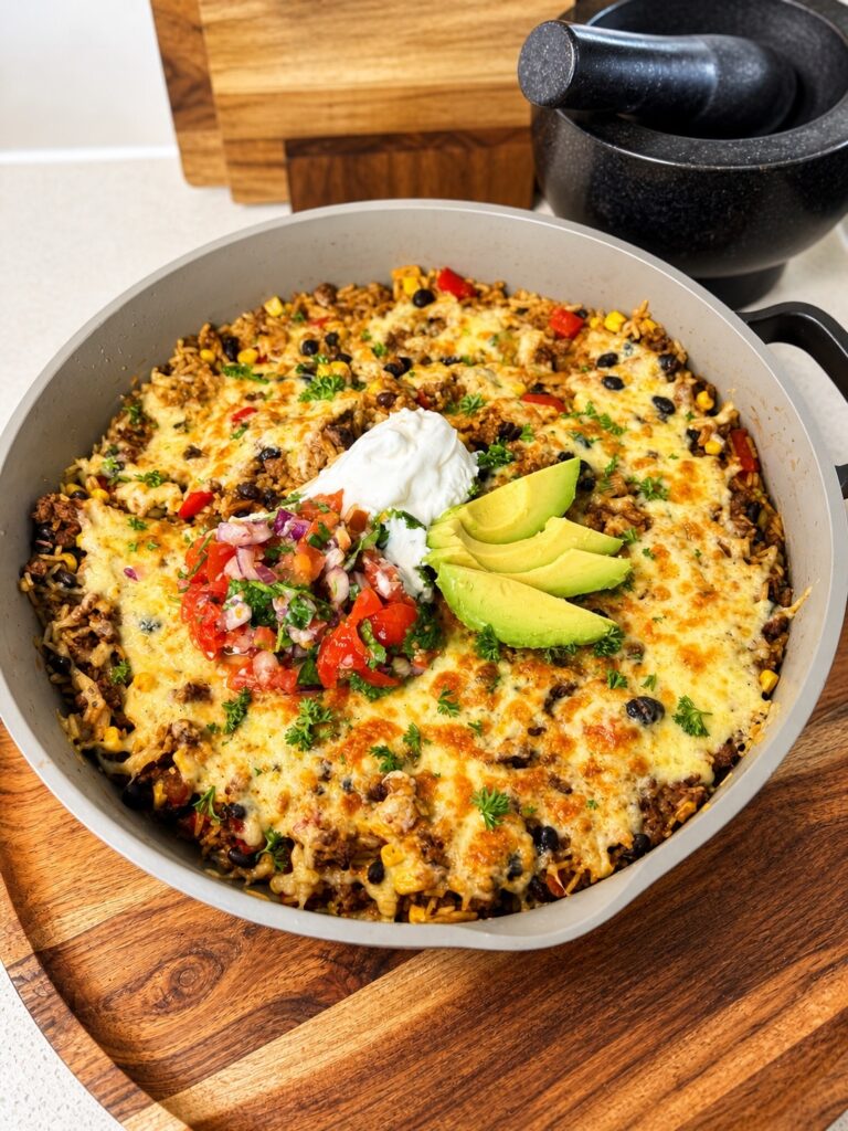 One Pan Mexican-Style Salsa Rice