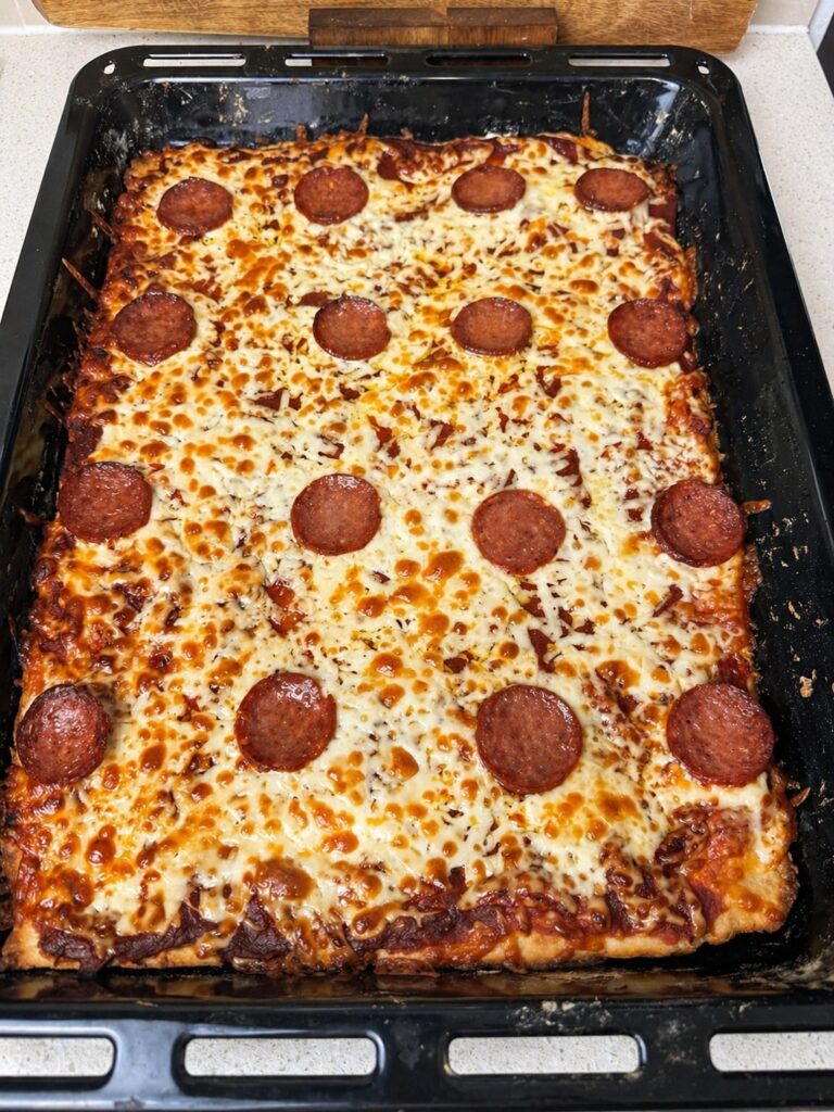 One Pan Pepperoni Pizza