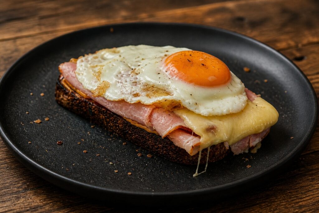 Open Faced Turkey and Cheese Toastie