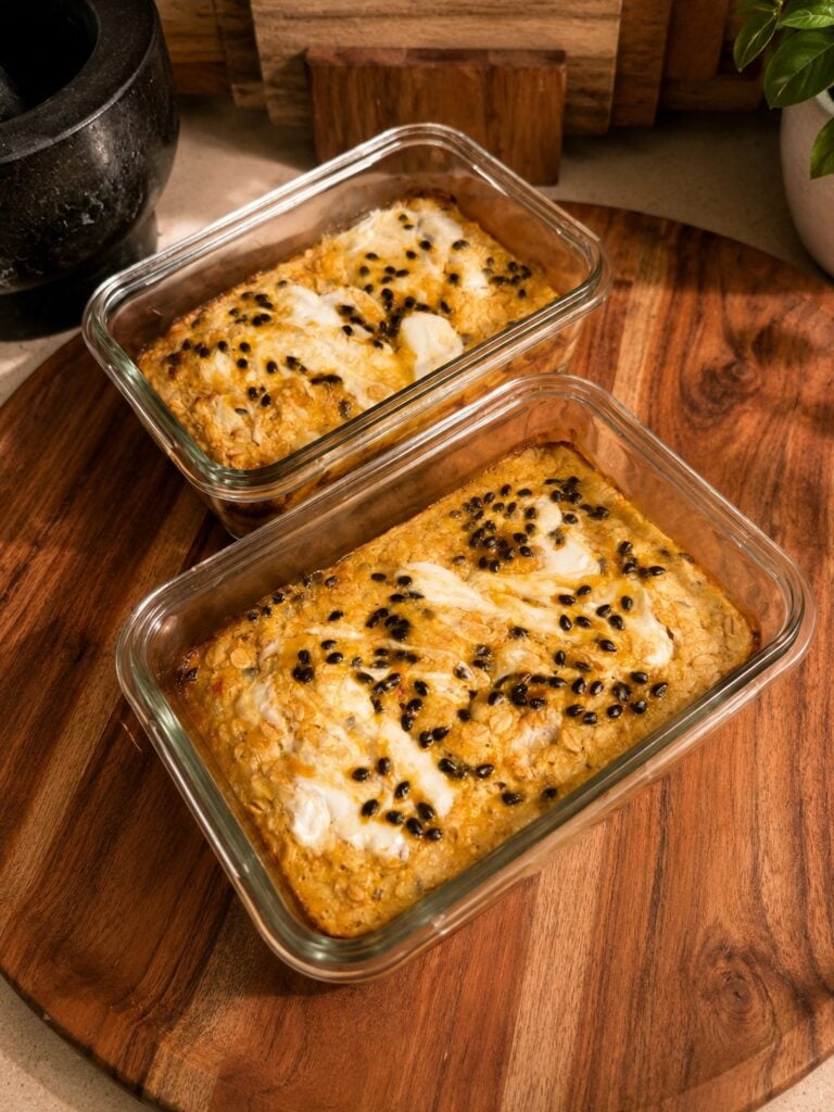 Passionfruit Baked Oats
