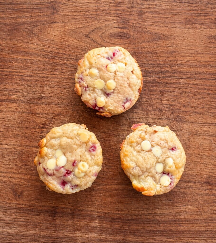 Protein Raspberry & White Chocolate Muffins