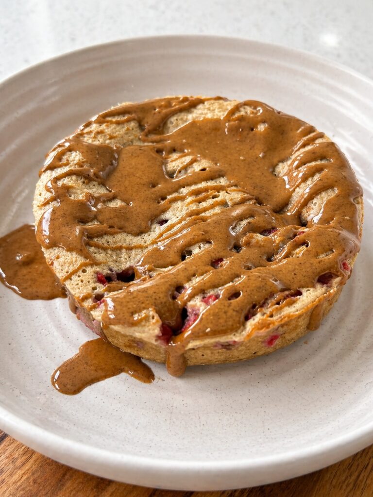 Raspberry & White Choc Banana Bread Bowl