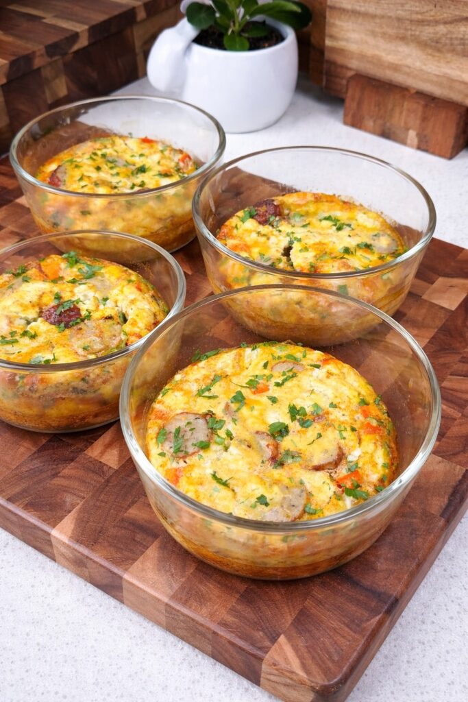 Sausage, Feta & Egg Bake