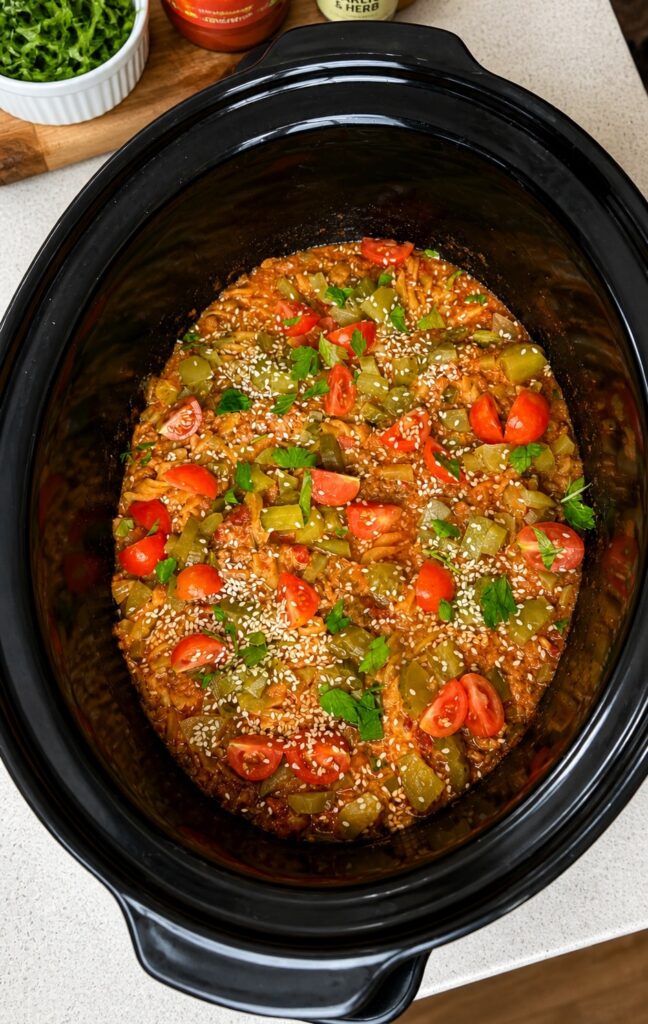 Slow Cooker Cheeseburger Pasta