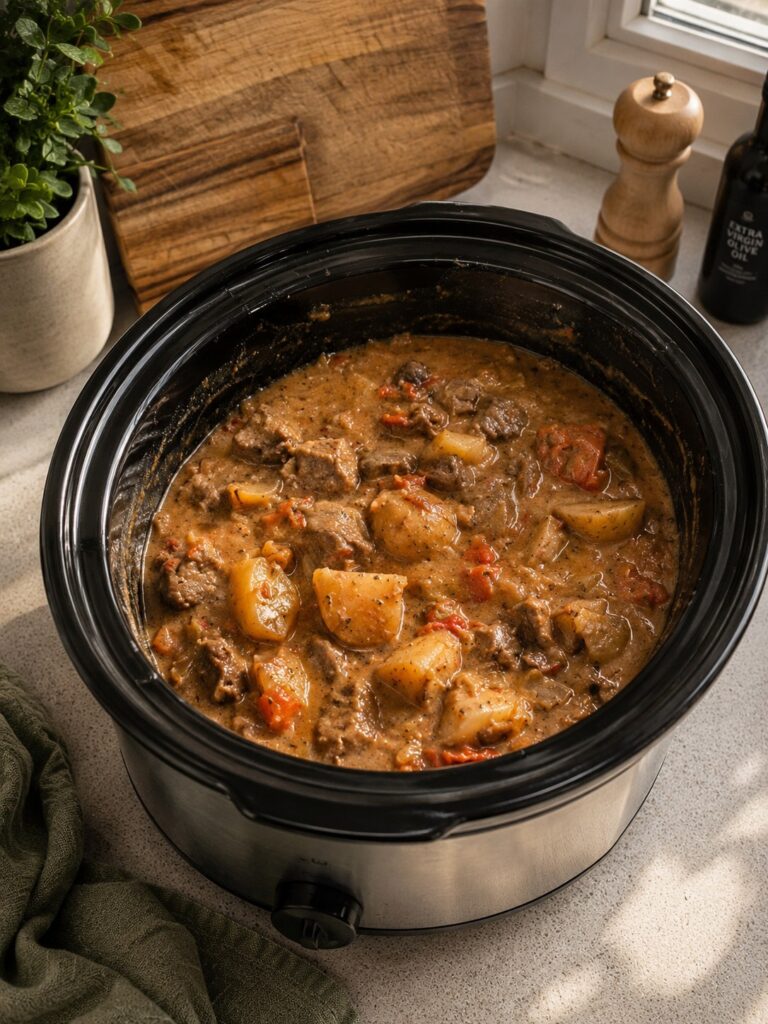 Slow Cooker Creamy Beef