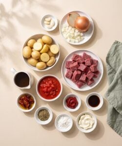 Slow Cooker Creamy Beef ingredients