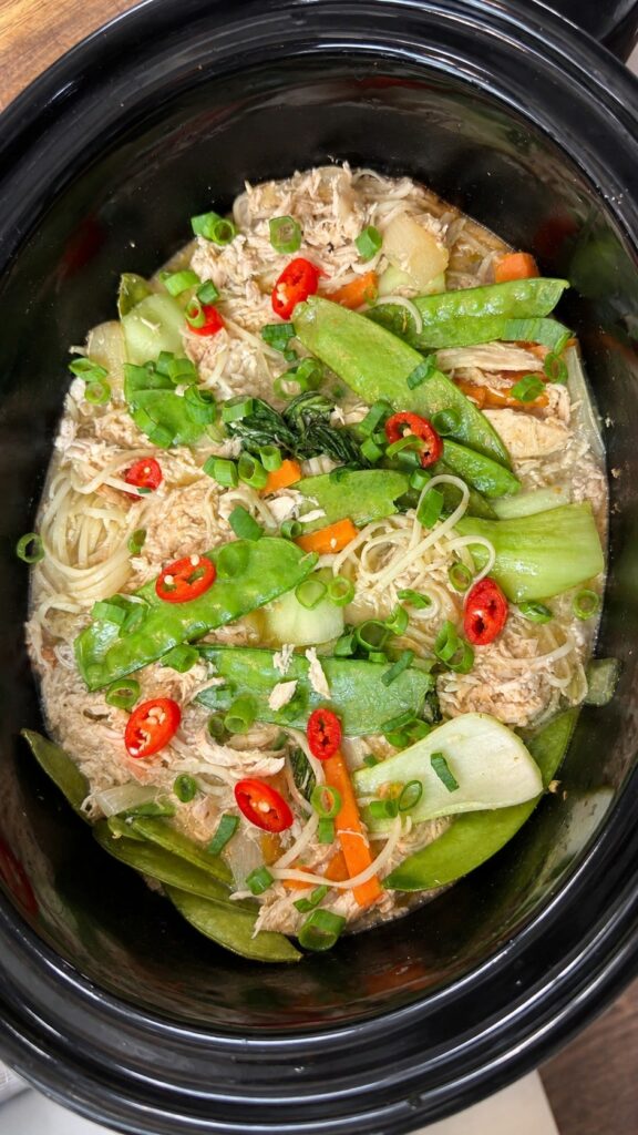 Slow Cooker Green Curry Noodles