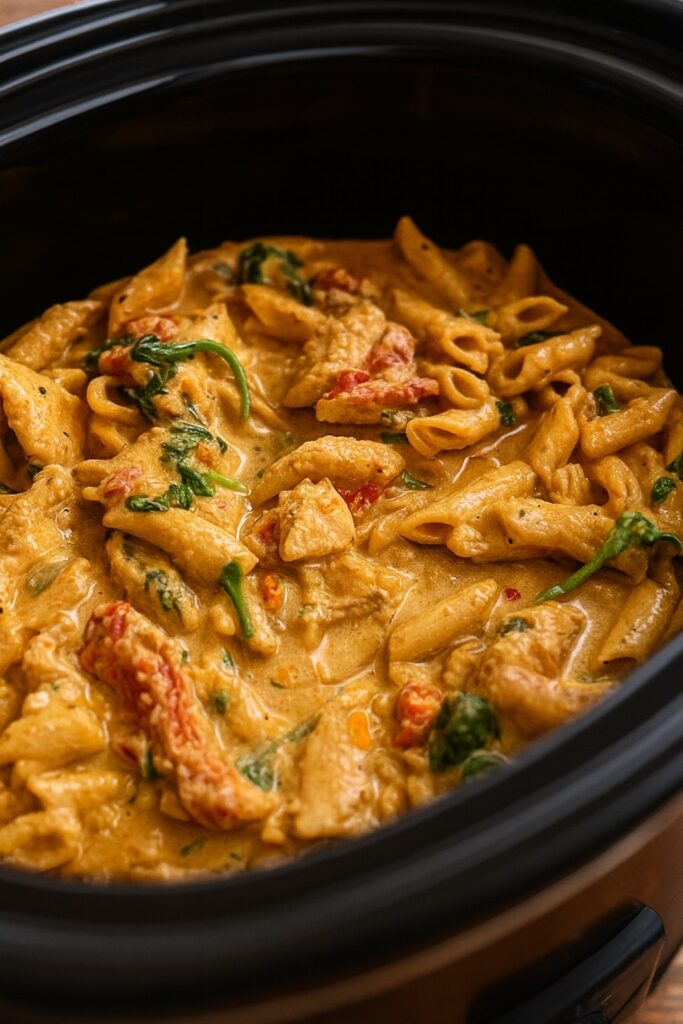 Slow Cooker Tuscan Chicken