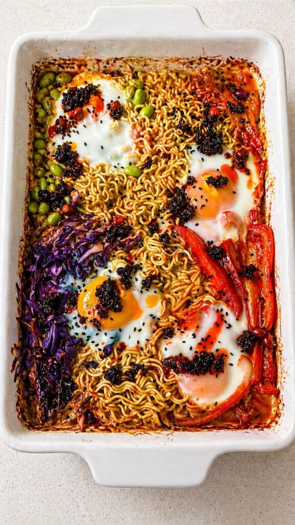 Spicy Ramen Bake