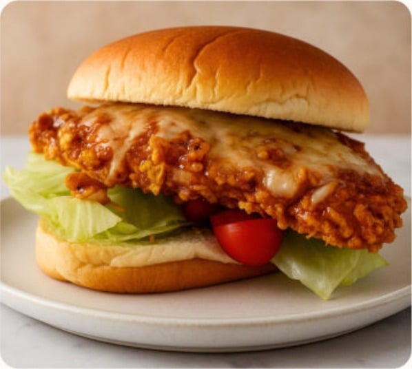 Sticky BBQ Crunch Burger