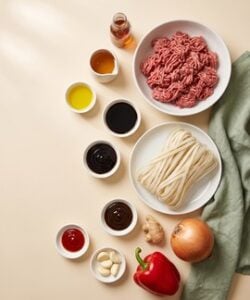 Sticky Beef Noodles ingredients