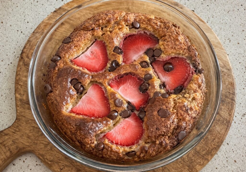 Strawberry & Choc Chip Muffin Bowl
