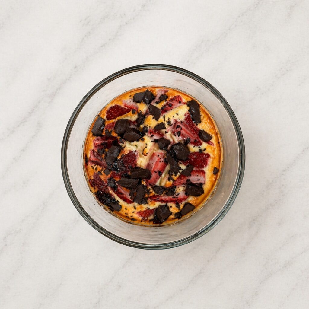 Strawberry & Dark Choc Pancake Bowl