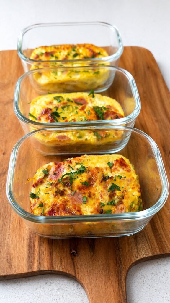 Sundried Tomato & Ham Egg Bake